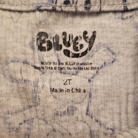 BLUEY grey dress. Size 2T. EXCELLENT CONDITION! - Picture 3 of 4